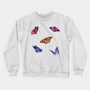 Sunset Butterflies Sticker Pack Crewneck Sweatshirt